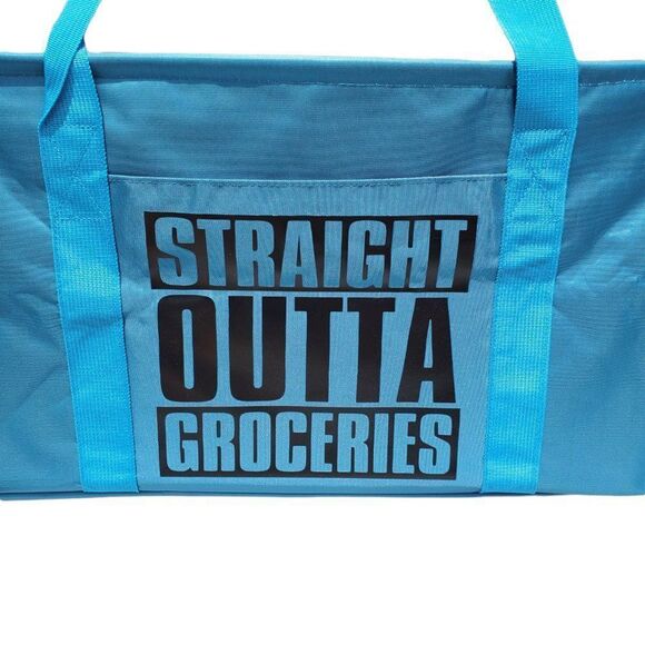"STRAIGHT OUTTA GROCERIES" Multipurpose Tote - Picture 4 of 15